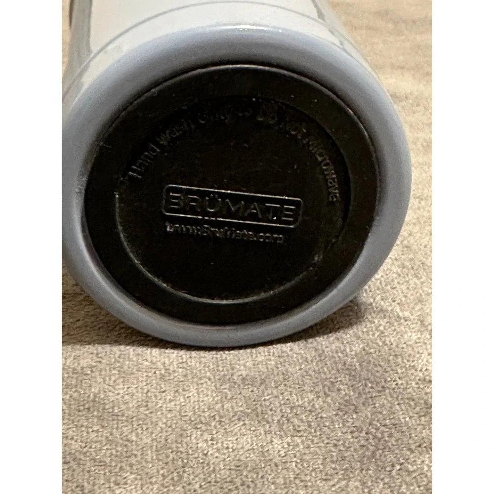 BruMate Hopsulator Slim 12oz Insulated Can Cooler Denim Blue Stainless Steel